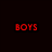 Red pixelated text on a dark background arranged in three vertical with varying capitalization and punctuation
