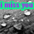 A grayscale image with water droplets on a textured surface, overlaid by purple text reading 'i miss you' in a green rectangular box.