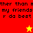 A split-screen pixel art image with red, orange, and yellow sections displaying repeated text and two star icons.