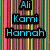 Four distinct text-based buddy icons arranged in a , each with unique backgrounds and color schemes