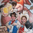 Pixelated image of two people in a crowded scene with overlaid text reading "a little too much tequila".