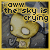 A 50x50 pixel animated buddy icon featuring a yellow cartoon character with large white eyes against a starry night background, displaying the text "aww the sky is crying" in black block letters.