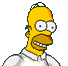 Two side-by-side pixelated depictions of a yellow-skinned cartoon character with white shirt, showing distinct facial expressions against gray background.