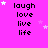 A static image with a bright pink background displaying repeated text and star shapes.