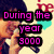 Pixelated image of a person holding a microphone with text overlays in various colors and styles.