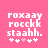 Pixelated text on pink background with five heart symbols, two versions differ in fourth symbol color.