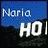 Blue background with 'Naria' text above a dark landscape, displaying partial white text reading 'HOLLYWI' and 'IOD'