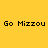 Yellow, brown, and black pixelated background with 'Go Mizzou' text in three positions.