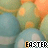 Animated contact sheet of Easter-themed cartoon eggs with subtle color variations across frames, each displaying the word 'EASTER' in pixelated text at the bottom.