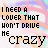 repeated text-based icons with 'I NEED A LOVER THAT HINT DRIVE ME crazy' in black font over a pastel striped background