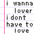 Pixelated text on lined notebook paper background with pink margin line, displaying a song lyric fragment in black block letters.