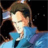 Pixelated static image of a person in blue clothing with brown hair against dark background, likely anime-style character icon.