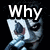 Pixelated image of a character with pale skin and dark hair, showing text "Why So Curious?" across multiple with hand gestures near the face
