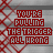 Red text on gray background with red diamond pattern, displaying 'YOU'RE PULLING THE TRIGGER ALL WRONG' in pixelated font