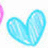 A light blue heart-shaped icon with a pixelated texture, featuring a black and purple text overlay reading 'sigh' in the second frame.