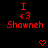 Red pixelated text and symbols on black background with two identical side-by-side layouts and heart icons below.