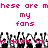 Pixelated pink text reads 'these are mhesse are my fans' above a crowd of black-and-white pixelated hands raised in the air.