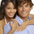 Two people embrace in a pixelated image with yellow text on purple background reading "AW i think im gonna... BARF".