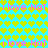 A static image with repeating text and heart patterns on a blue background.