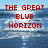A static image of a blue ocean with white waves under a light blue sky, overlaid with red pixelated text in four sections.