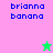 Pixelated text 'brianna banana' appears on pink and green backgrounds with a green star and pink star icon.