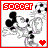 12 identical soccer-themed icons with varying border and heart colors, each displaying a cartoon character holding a soccer ball