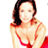 Static 48x48 pixel icon of a woman in red lingerie against white background with visible dithering and color banding.