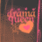 Pixelated icon with stylized text above a heart symbol on a dark brown background.