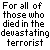 Gray background with black text honoring victims of the September 11, 2001 terrorist attacks in New York, Washington D.C., and Pittsburgh.