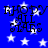 Blue background with white stars and black text reading "RJODY ALL STARS" in a pixelated style.