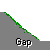 Pixelated character with white face and teal shirt moves across gray gaps with green edges, transitioning from full-body to partial views.
