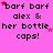 Pixelated text on a bright pink background with scattered red and light pink stars, repeated across multiple