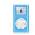 Four blue rectangular devices with circular and square screens display sequential text: I, LOVE, YOU...