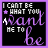 Animated contact sheet of 25 frames showing a looping text animation with purple script on black background, each frame displaying the phrase "I CAN'T BE WHAT YOU WANT ME TO BE" with subtle cursor and star position changes.