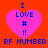 A static image with four identical pink heart-shaped icons on a red background, each containing blue text and symbols.