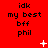 Red background with repeated text blocks and scattered white pixelated symbols including plus signs and X shapes.