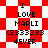 Animated icon with red and white checkered background displaying "I LOVE MARLI (333333) 4EVER" text in black pixelated font.