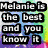 Pixelated collage of four distinct sections: text blocks, celebrity images, a cartoon penguin, and website URL on pink background.