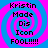 Four identical pixelated display text over a blue and pink spiral background with no visible animation changes