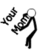 Pixelated icon with four quadrants showing text and a stick figure on white, purple, and gray backgrounds.