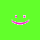 Two pixelated smiley faces on a bright green background, one pink and one yellow with white accents.