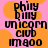 Pixelated text on a pink and orange background with no visible animation changes.