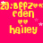 Yellow text on bright pink background with repeated names and stars, showing animation changes in star positions across frames.
