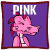 Animated contact sheet of a pink dragon character with red accents against purple background, displaying sequential expressions and text changes across 10 frames.