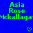 Green pixelated text and heart symbols on a solid blue background with no visible motion changes.