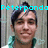 Pixelated portrait of a person with dark hair and a teal shirt, overlaid with cyan text reading 'Peterpando' against a blurred background.