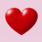 Four red heart shapes in a 2x2 grid showing progressive breaking animation on light pink background