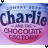 A static contact sheet of five identical frames showing a Charlie and the Chocolate Factory logo with 'Johnt Brea' text above 'Charlie' in dark purple, 'CHOCOLATE FACTORY' in red below on a pink circular background.