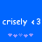 Pixelated text 'crisely <3' repeated twice on blue background with purple asterisks below each instance.