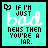 Four identical pixel-art with cyan background, black text, and a heart symbol; each displays the phrase "IF I'M JUST bad NEWS THEN YOU'RE A LIAR." in mixed case